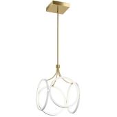 lampa vilagitas fuggesztett keretes arany modern kor csillogas integralt led .jpg